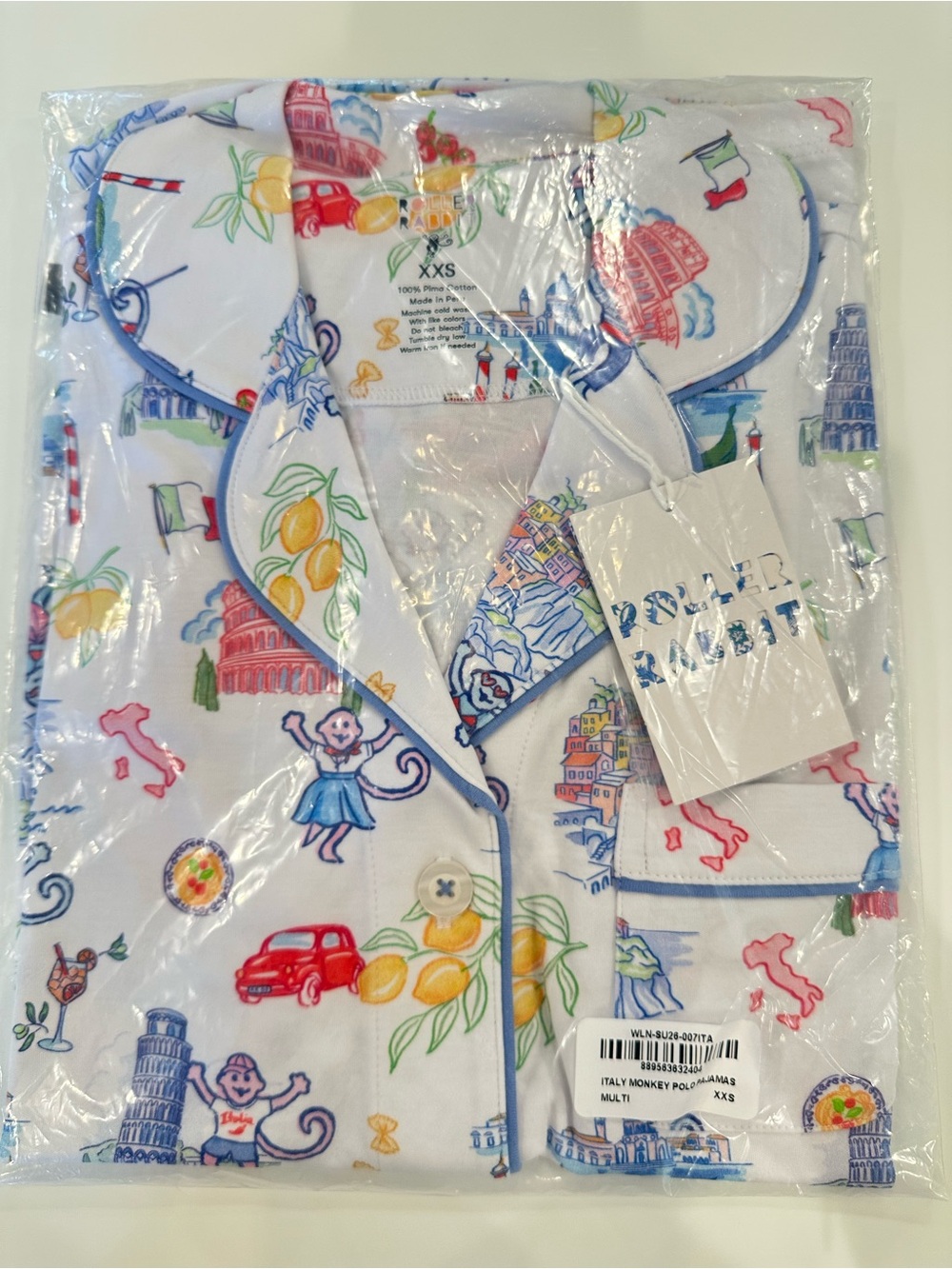 Roller Rabbit Italy Polo pajama set